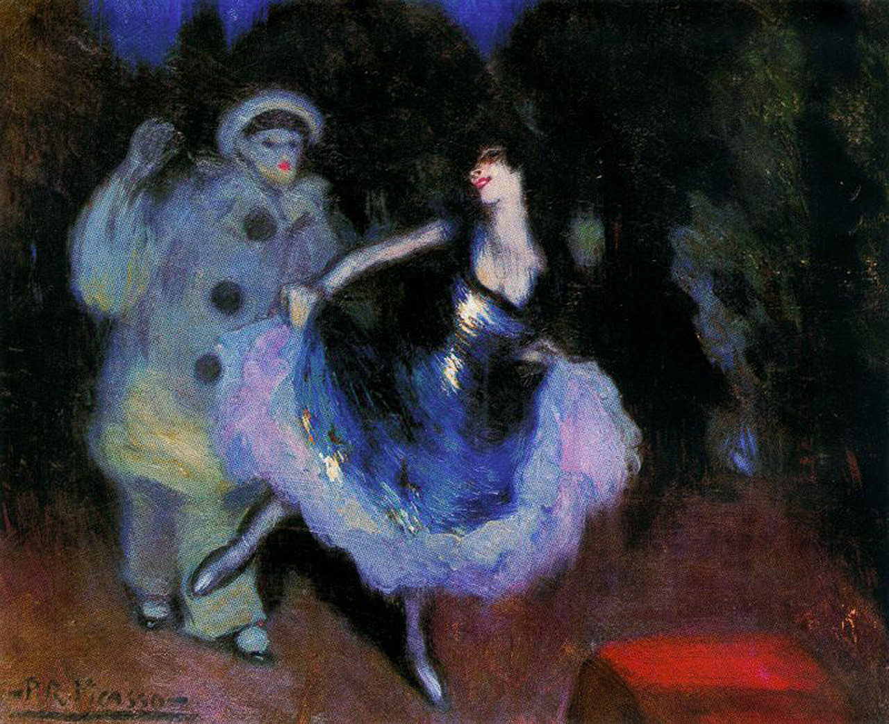 Picasso Pierrot and Colombina 1900